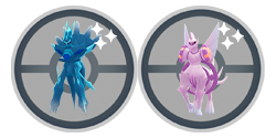 Dialga (Forme Originelle) et Palkia (Forme Originelle)